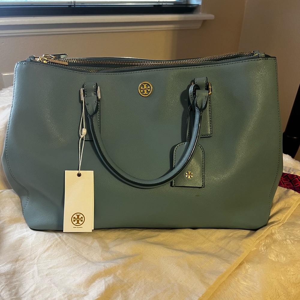 Tory Burch Robinson Double Zip Windstorm Tote